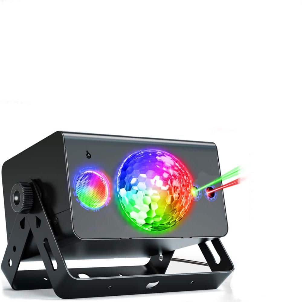Metal Shell 240 Lumens RGB Disco Ball Lights, 7-Color Background Lights Plug-In Stage Light for Birthday Christmas price history on PriceWatchPro