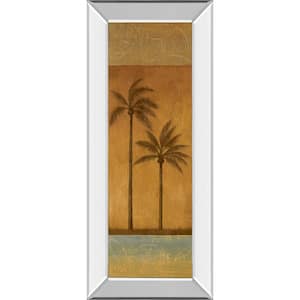 "Golden Palm Il" By Jordan Grey Mirror Framed Print Wall Art 18 in. x 42 in.