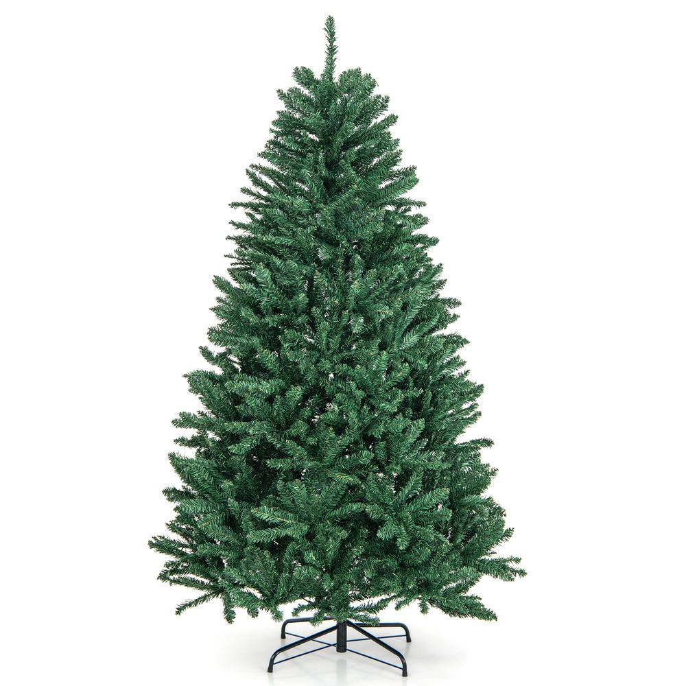 6.5' Royal Fir Artificial Christmas Tree With 850 Warm White & Multi-Color LED Lights