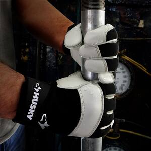 4-Pack FREE SHIPPING Husky Light Duty Mechanic Gloves Size MEDIUM. 