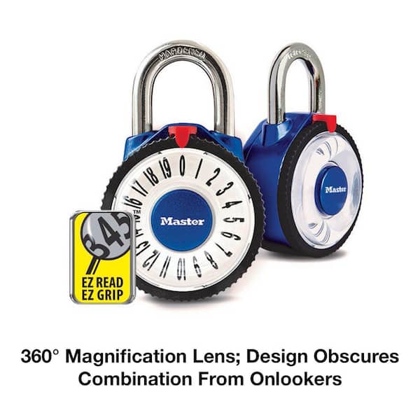 Master Lock 2-1/8 in. W Standard Dial Combination Padlock with