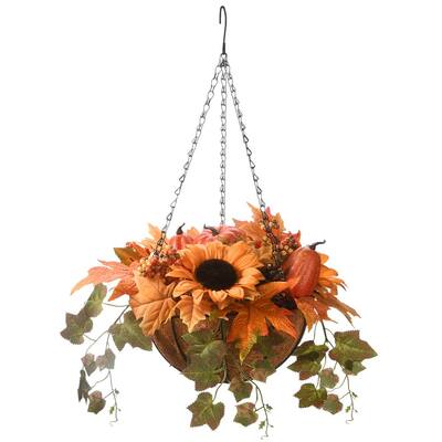 Artificial Flowers Wall Hanging Basket Rack Iron Flower Stand Basket Home Decor