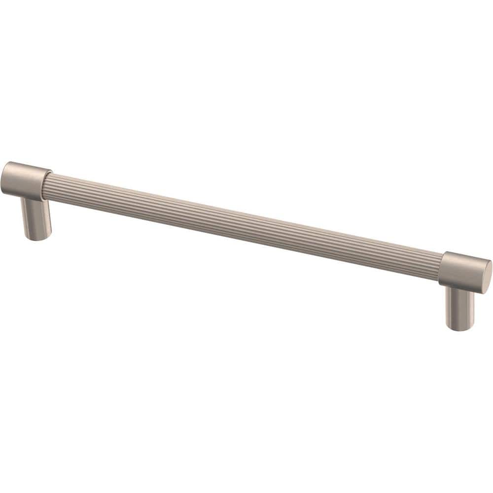 Fluted 6-5/16 in. (160 mm) Modern Satin Nickel Cabinet Handle Drawer Bar Pull price history on PriceWatchPro