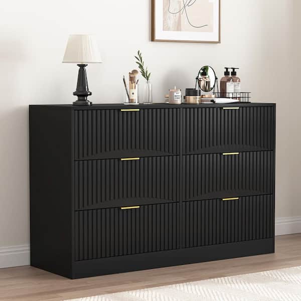 HOMESTYLES Bedford 4-Drawer Black Chest 5531-41 - The Home Depot