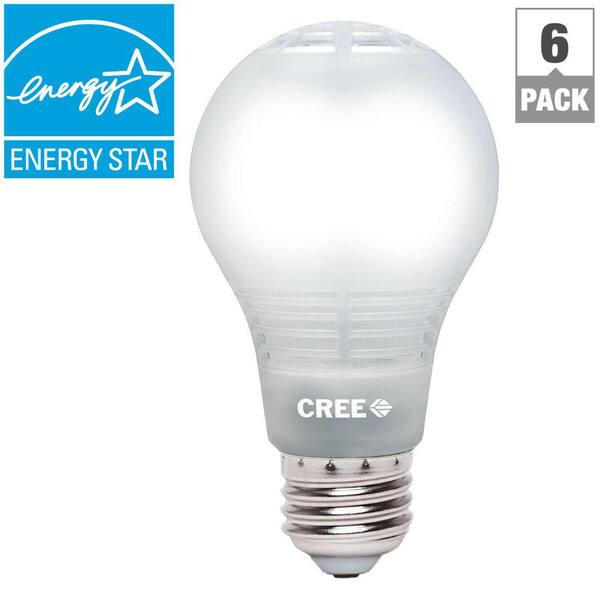 Cree 60W Equivalent Daylight A19 Dimmable LED Light Bulb with 4Flow Filament Design (6-Pack)