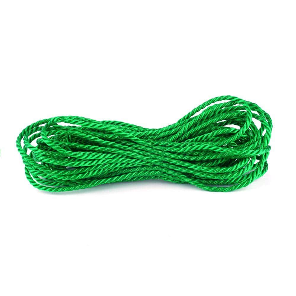 Everbilt 1/4 in. x 50 ft. Polypropylene Twist Rope, Green 64001 - The Home  Depot