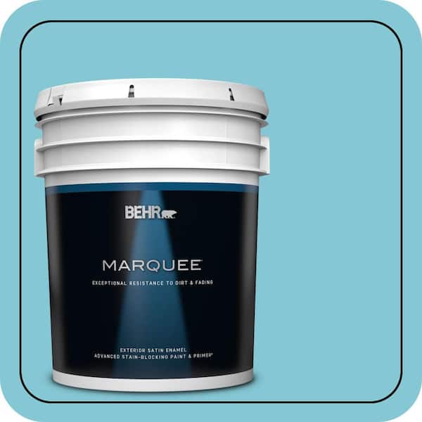 BEHR MARQUEE 5 gal. #MQ4-50 Not a Cloud in Sight Satin Enamel Exterior Paint & Primer