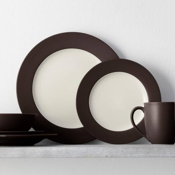 Noritake Colorwave 16 Piezas Vajilla, Servicio Para 4, Chocolate