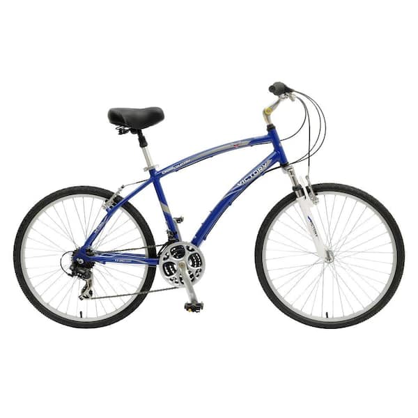 Victory Cross Country 726M Comfort Bicycle, 26 in. Wheels, 18 in. Frame, Men's Bike in Dark Blue