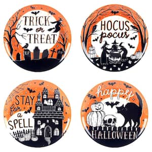 Multi-Colored Hocus Pocus Salad Plates Set of 4