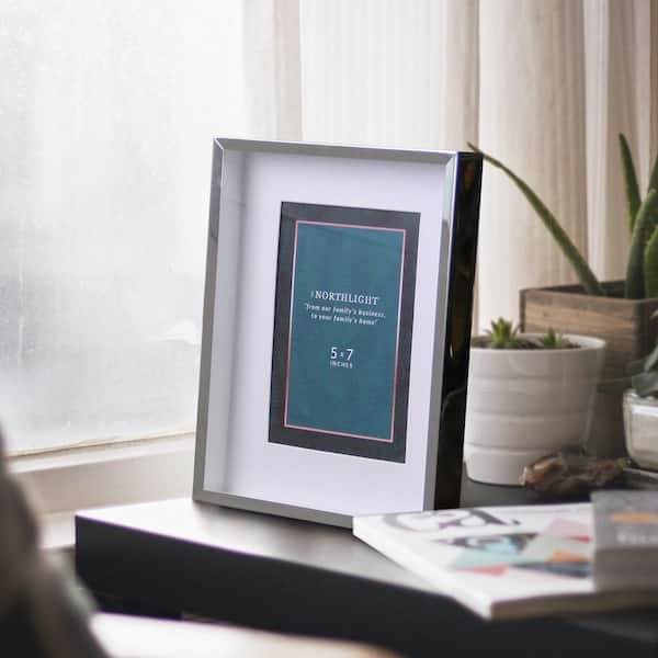 5 in. x 7 in. Silver Picture Frame (for All Occasions, New Year's, etc.)