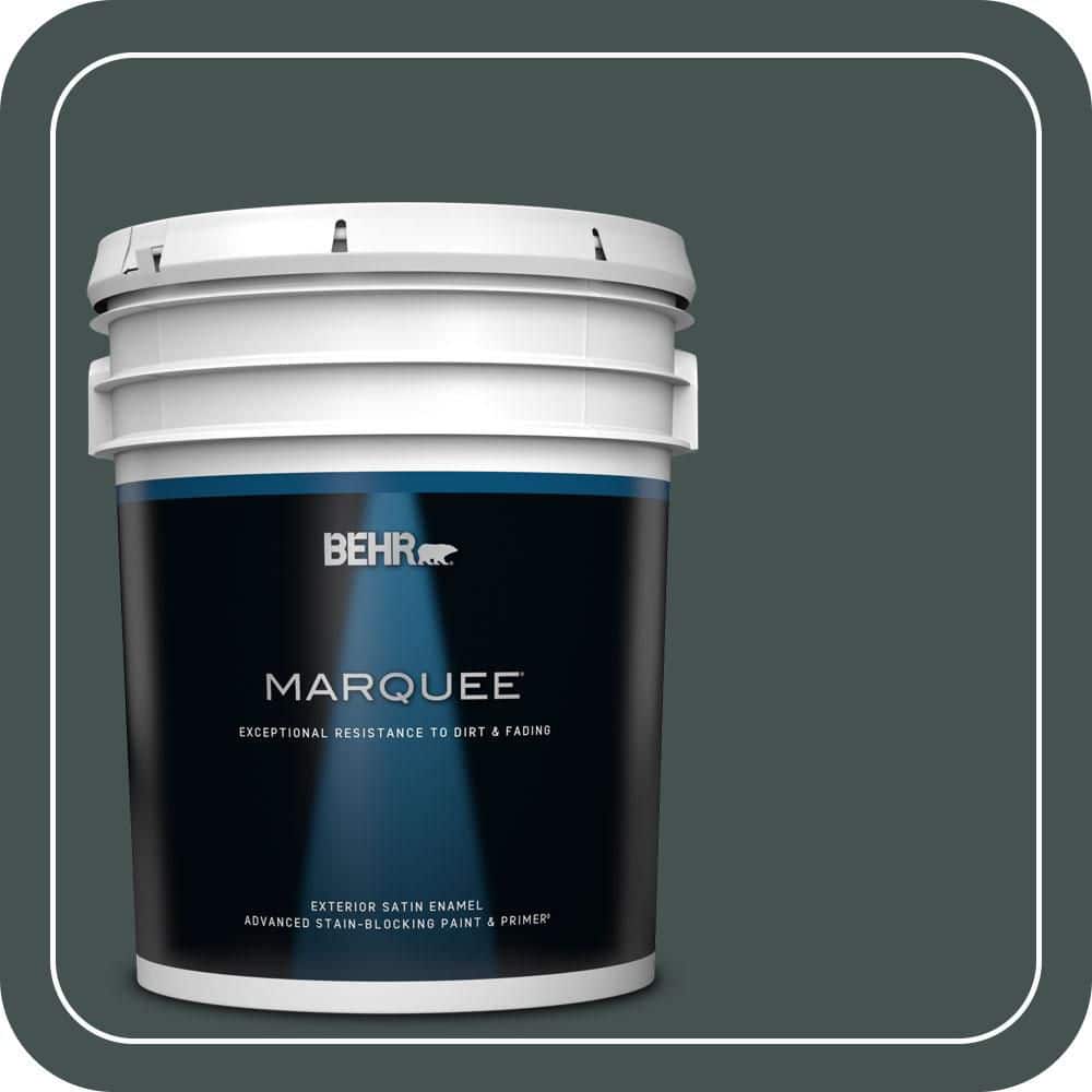 5 gal. #MQ6-44 Black Evergreen Satin Enamel Exterior Paint & Primer price history on PriceWatchPro
