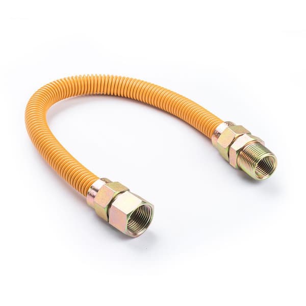 EasyFlex 3/4 in. MIP x 3/4 in. FIP x 18 in. Coated Stainless Steel Gas Connector (1 in. O.D.) 290,900 BTU