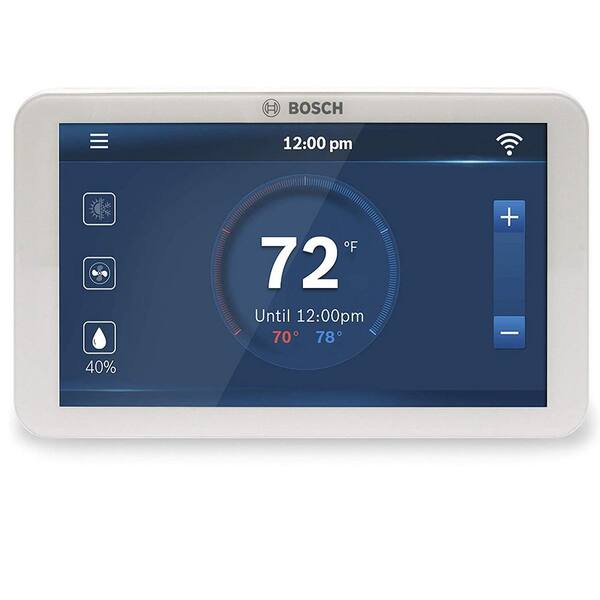 Bosch BCC100 Connected Control 7-Day Wi-Fi Internet 4-Stage Programmable Color Touchscreen Thermostat with Weather (2-Pack)