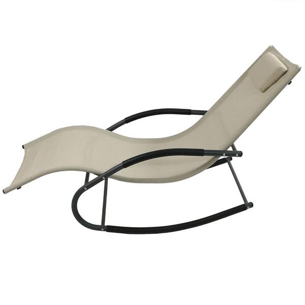 sunnydaze rocking chaise lounge chair