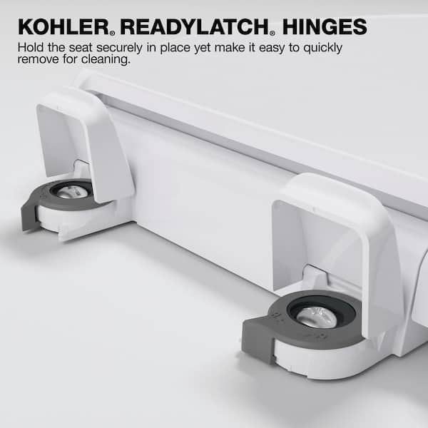 KOHLER Glenbury Elongated Closed Front Toilet Seat in White