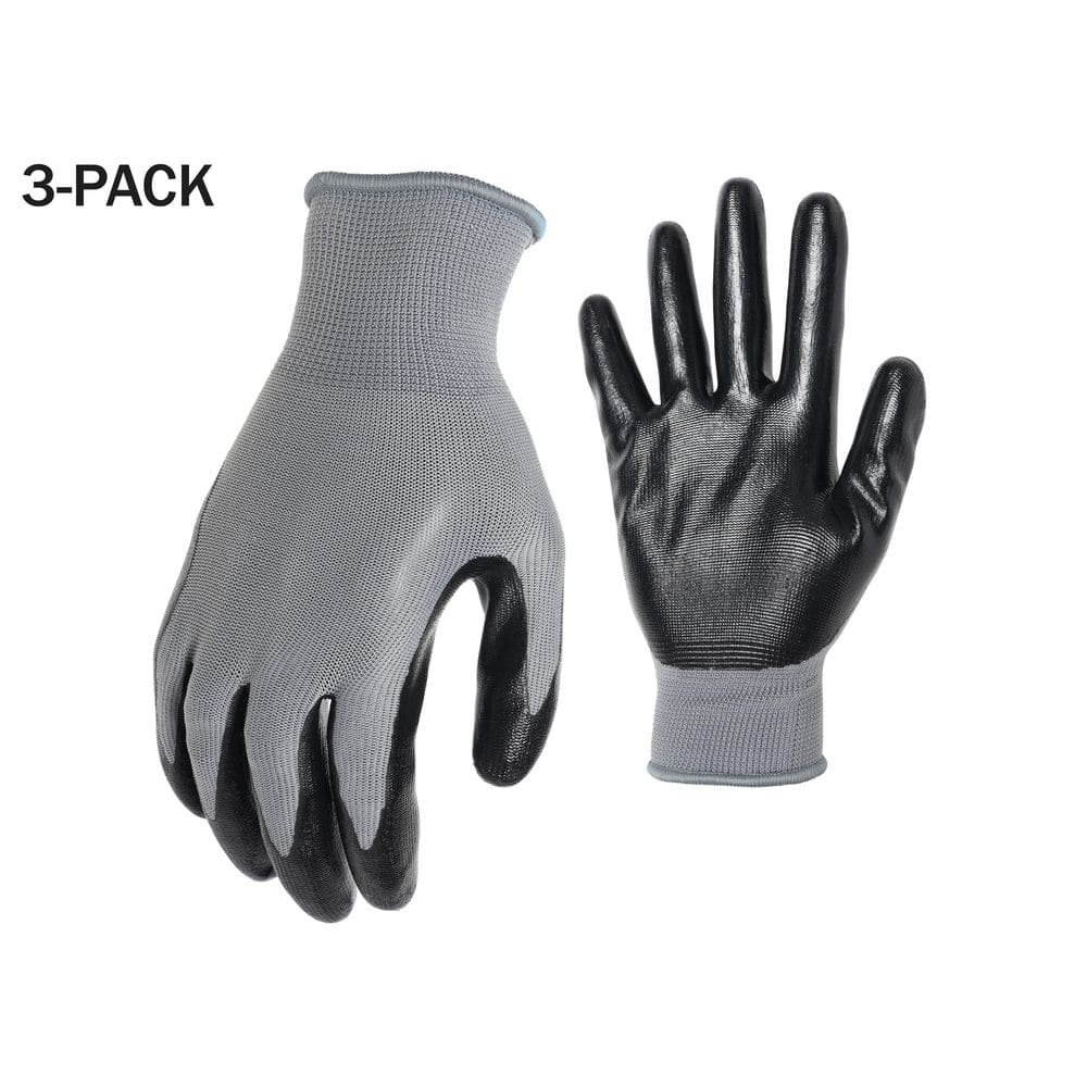 Nitrile Dipped Large Glove (3-Pack)