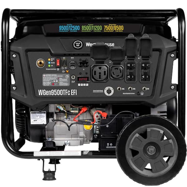 Westinghouse 12,500/9,500-Watt Remote Electric Start Tri-Fuel Gas