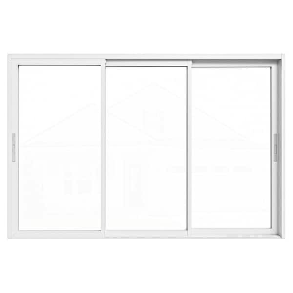 JELD-WEN 60 in. x 96 in. V-4500 White Vinyl Right-Hand 9 Lite