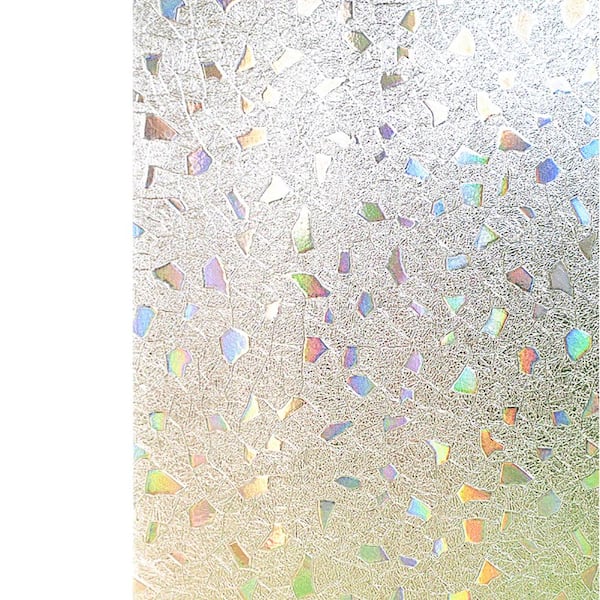 COTTON COLORS 2 Rolls Of 35.4 in. x 78.7 in. Decorative and Privacy 3D Window Film