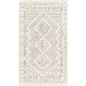 Mardin Gray/Cream Diamond 8 ft. x 10 ft. Indoor Area Rug