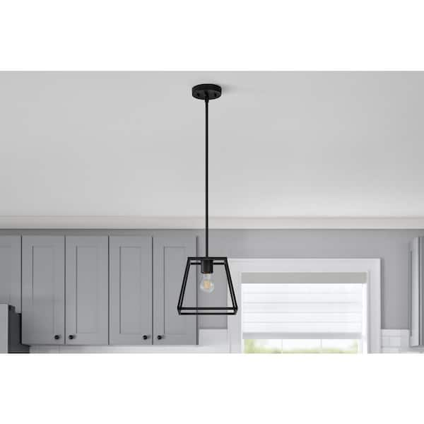 black rod pendant light