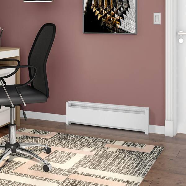 Cadet 47 in. 120-volt 750-watt SoftHeat Hydronic Electric Baseboard Heater  in White EBHN750-1W - The Home Depot