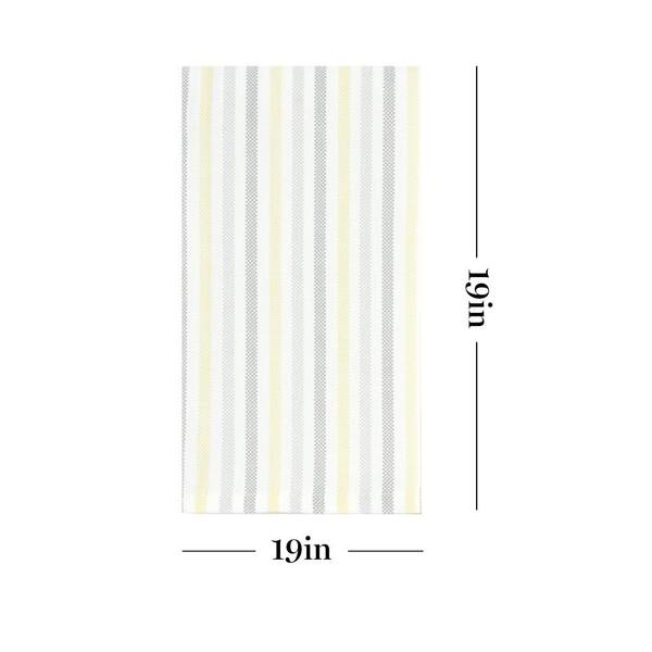 MARTHA STEWART Lots of Lemons 19 in. W x 19 in. H White/Yellow Cloth Napkins  (Set of 4) N4018634TDMS 58YL - The Home Depot