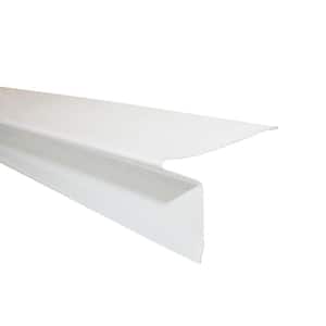 2-5/16 in. x 1-1/4 in. x 10 ft. Galvanized Eave Drip Flashing in White