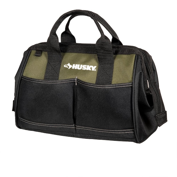 Husky Army Green 12 in. Tool Bag HD60012GR-TH - The Home Depot