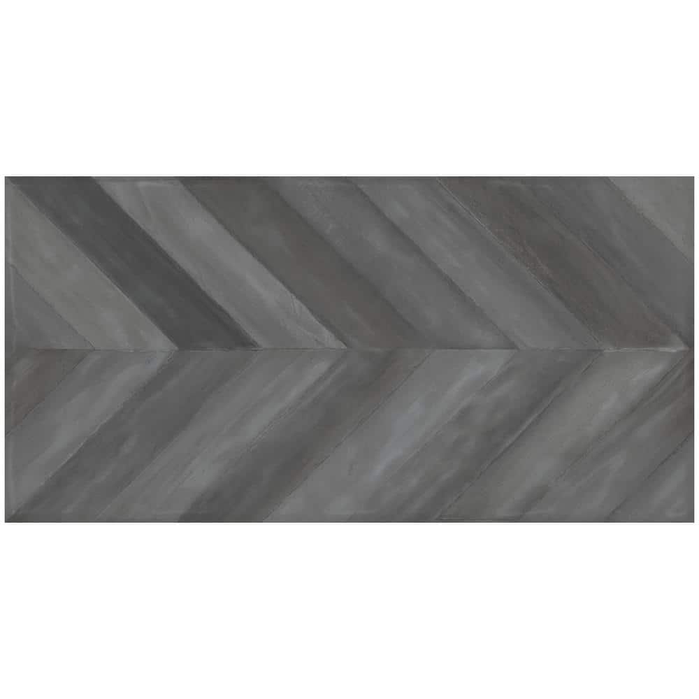 Nord 24" x 48" Gray Porcelain Stone Look Tile