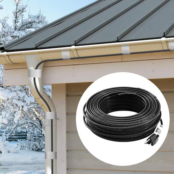 VEVOR 60 ft. Pipe Heat Cable 5W/ft. Self-Regulating Heat Tape IP68 110Volt  with Build-in Thermostat for PVC Metal Plastic Hose ZDWGDJRDLDGWQV23EV1 -  The Home Depot