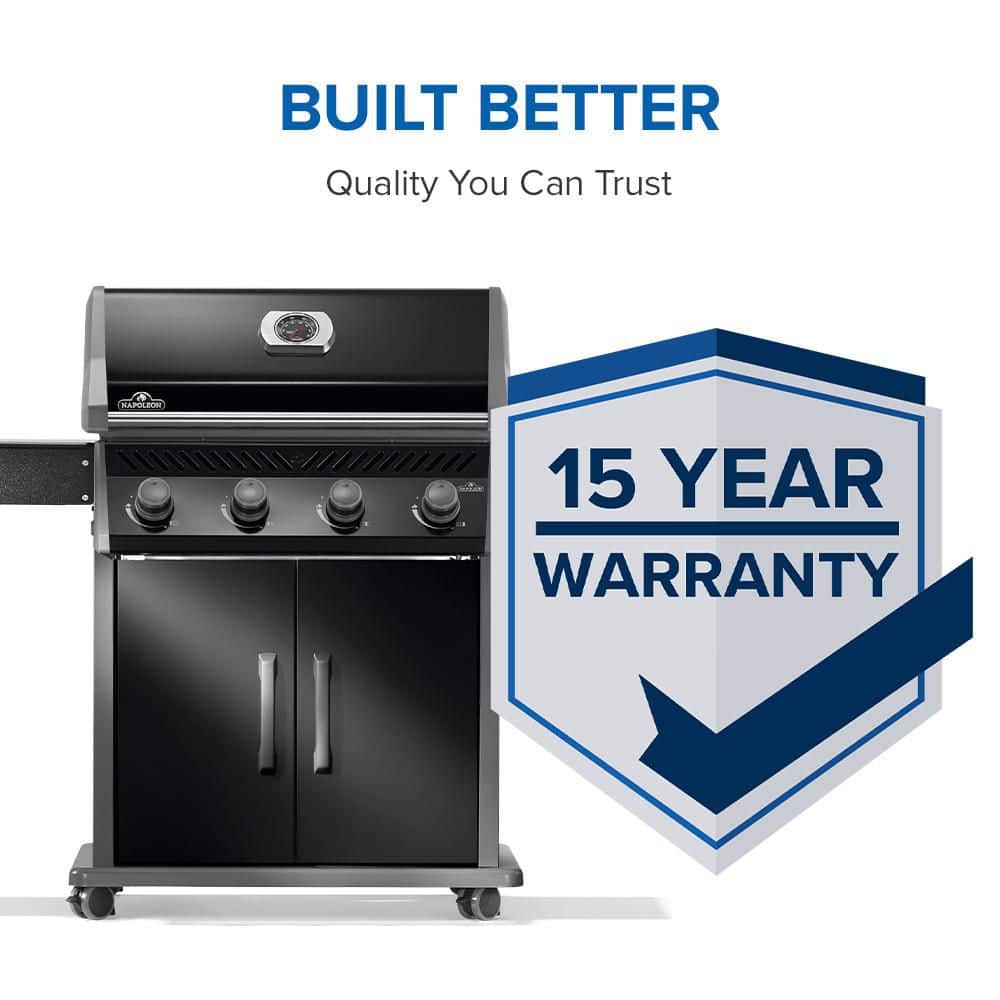 Napoleon Rogue 525 Black Propane Gas Grill with 4 Burners
