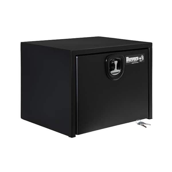 Buyers Products Company 18 in. x 18 in. x 24 in. Matte Black Textured Steel Underbody Truck Tool Box