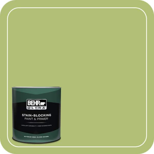 BEHR ULTRA 1 qt. Home Decorators Collection #HDC-SM14-5 Lavish Lime Semi-Gloss Enamel Exterior Paint & Primer