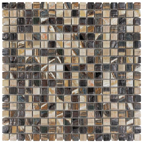 Merola Tile Rustica Mini Highlands 12 in. x 12 in. Porcelain Mosaic Tile (1.0 sq. ft./Each)