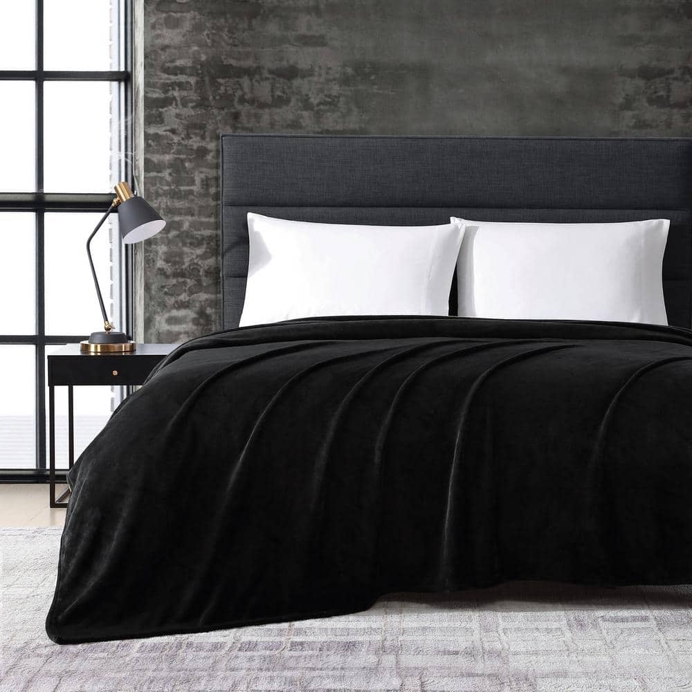 Twin Black Ultra Soft Fleece Blanket
