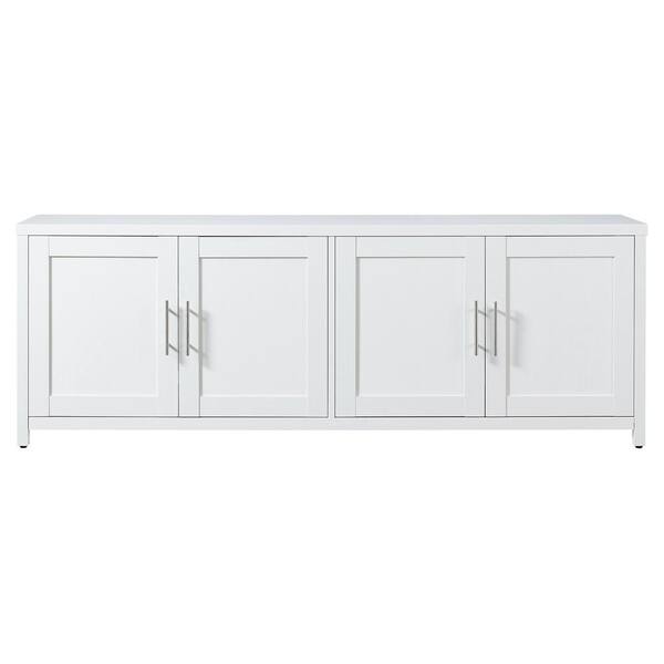 Meyer&Cross Strahm 68 in. White TV Stand Fits TV's up to 75 in.