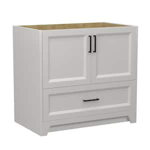 36 in. W x 21.5 in. D x 33.5 in. H Bath Vanity Cabinet without Top Bathroom Vanities Cabinet in Light Grey