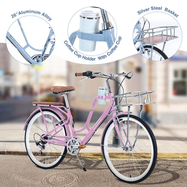 Cruiser bike basket and best sale cup holder