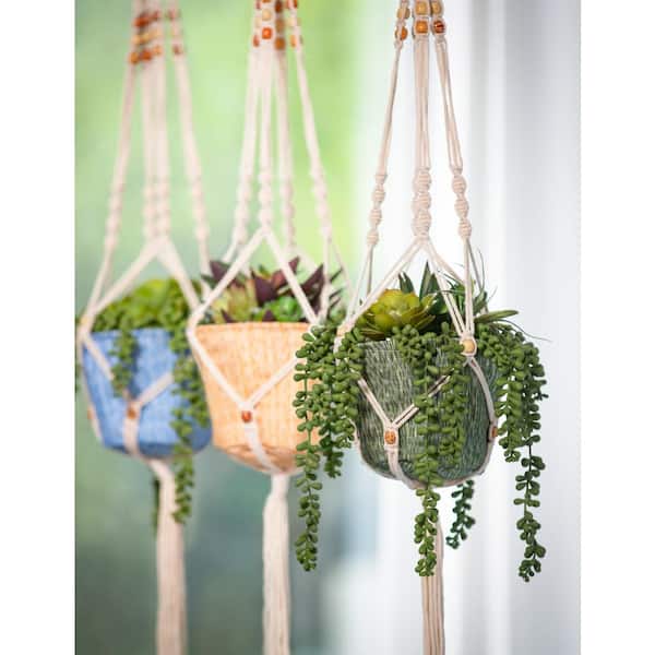 Macrame Infinity Plant Hanger / Gifts for her/ Houseplants / Boho
