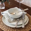 Over and Back 24-Piece white porcelain dinnerware set (service for 8)  934317 - The Home Depot