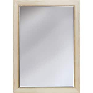 24.5 in. W x 34.5 in. H Rectangle Wood Constantine Framed White Decorative Mirror