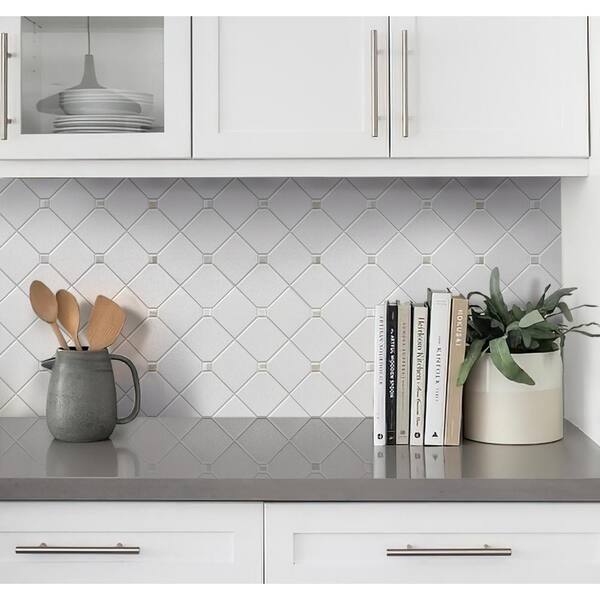 Apollo Tile (Sample) Floor and Wall Tile Eastern White 4-in x 4-in Polished Marble Floor and Wall Tile