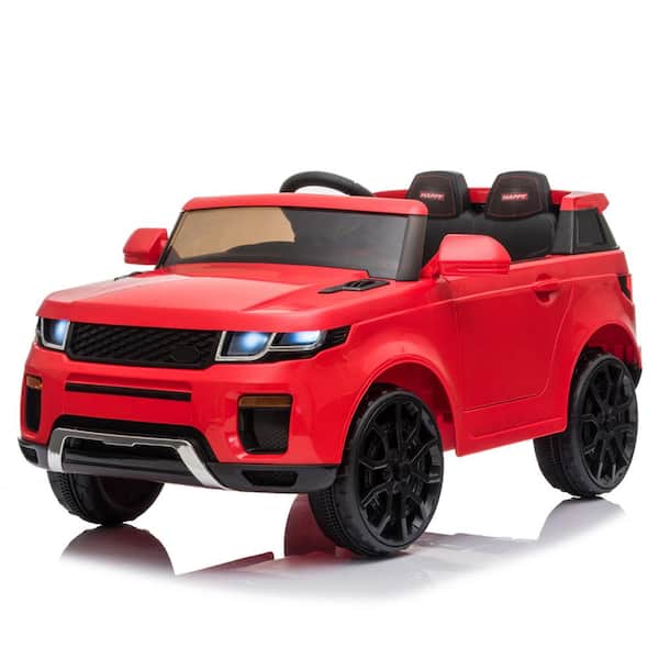 Karl home 12-Volt Kids Ride On Car with Remote Control LED Lights MP3 Red