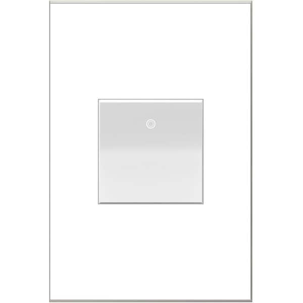 adorne Paddle 15 Amp 277-Volt Single Pole/3-Way Decorator Switch with Microban, White