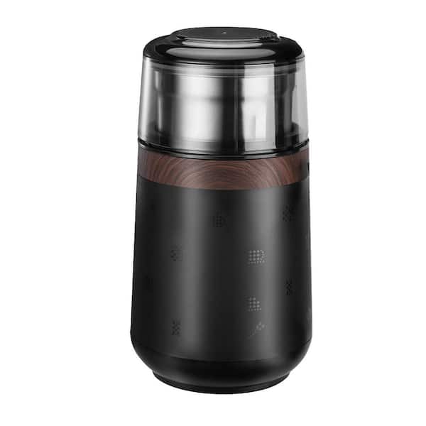 Electric Coffee Grinder One Touch Quiet Operation Removable Stainless Steel Bowl for Beans Spices Herbs Seeds