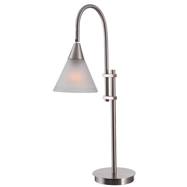 Unbranded Brady 28 in. Brushed Steel Desk Lamp