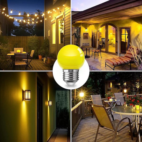 Bugs away yellow globe string lights hotsell