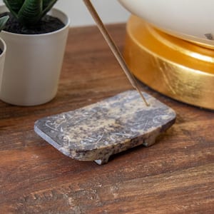 Carved Soapstone Incense Holder Gift Pack with Lavender Stick Incense